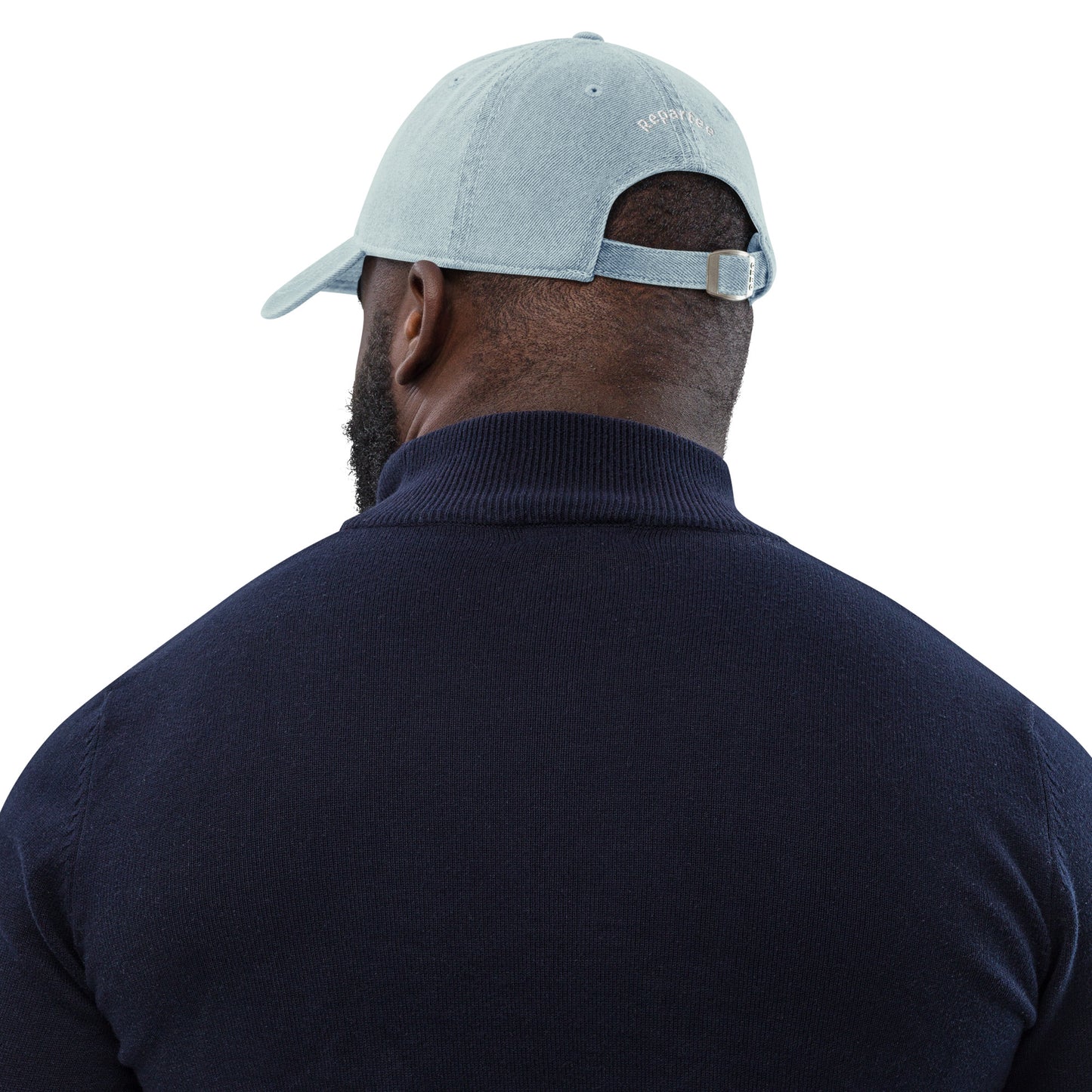 Non-nonchalant Ball Cap in denim/white